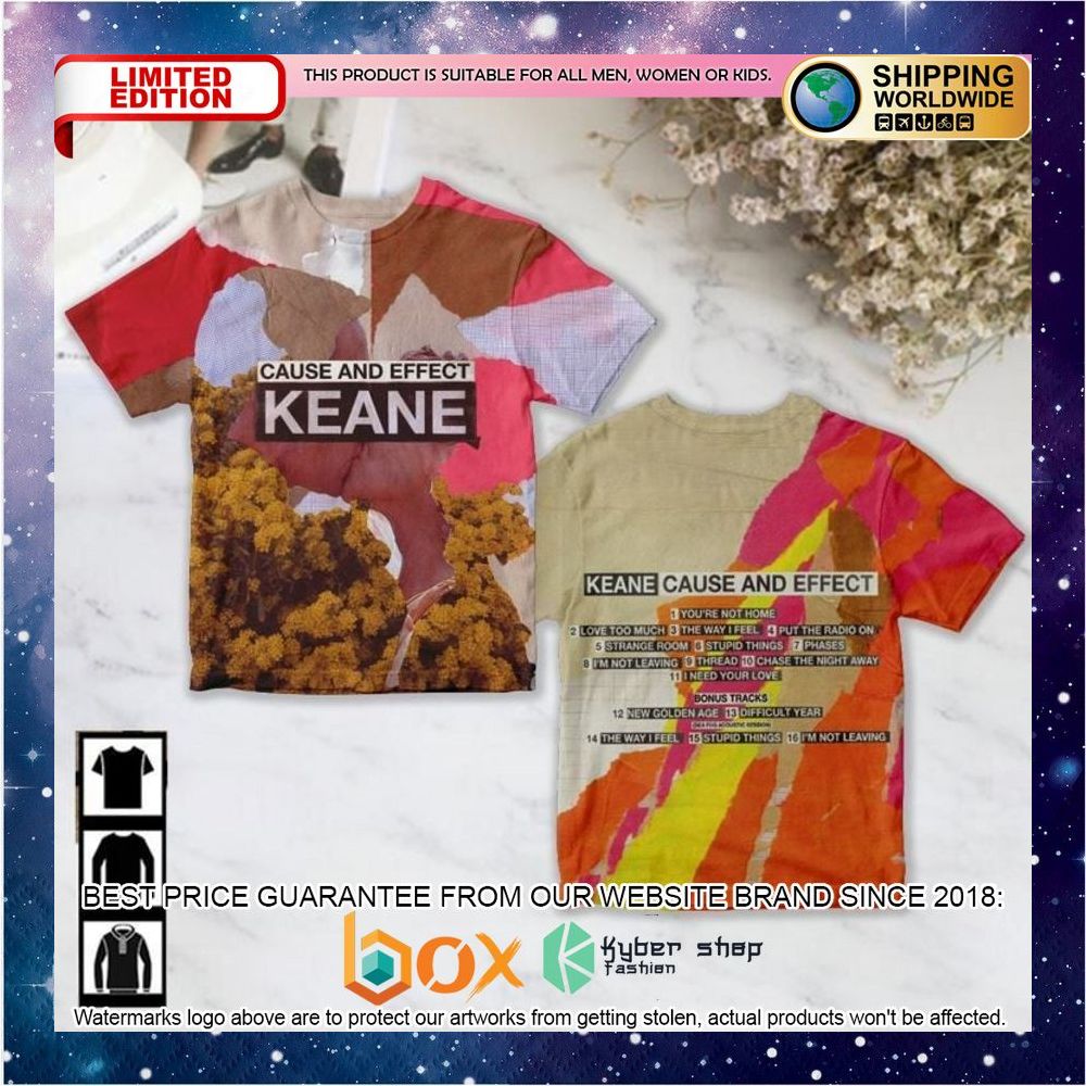 BEST Keane Cause And Effect Hoodie, Shirt 4