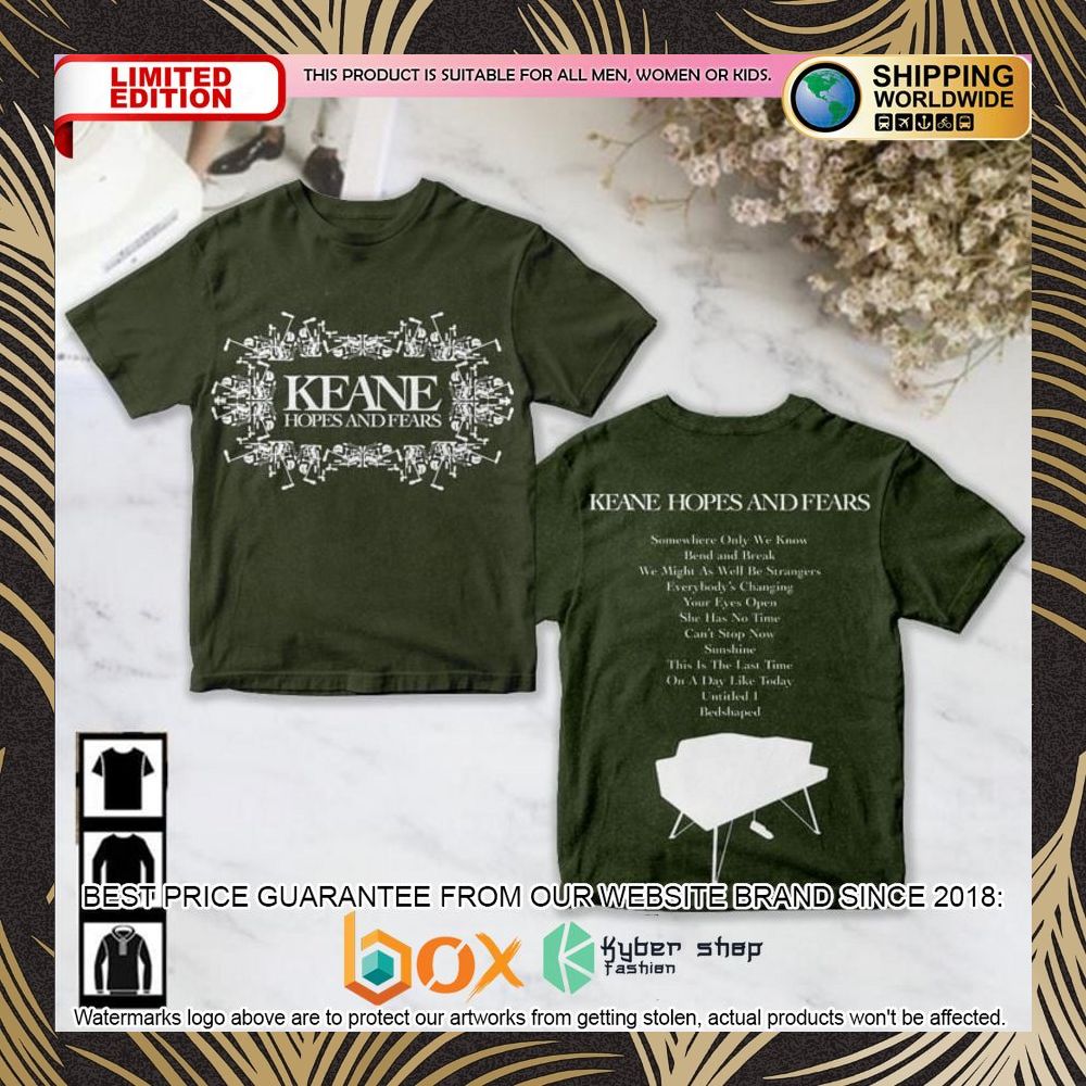 BEST Keane Hopes And Fears Hoodie, Shirt 5