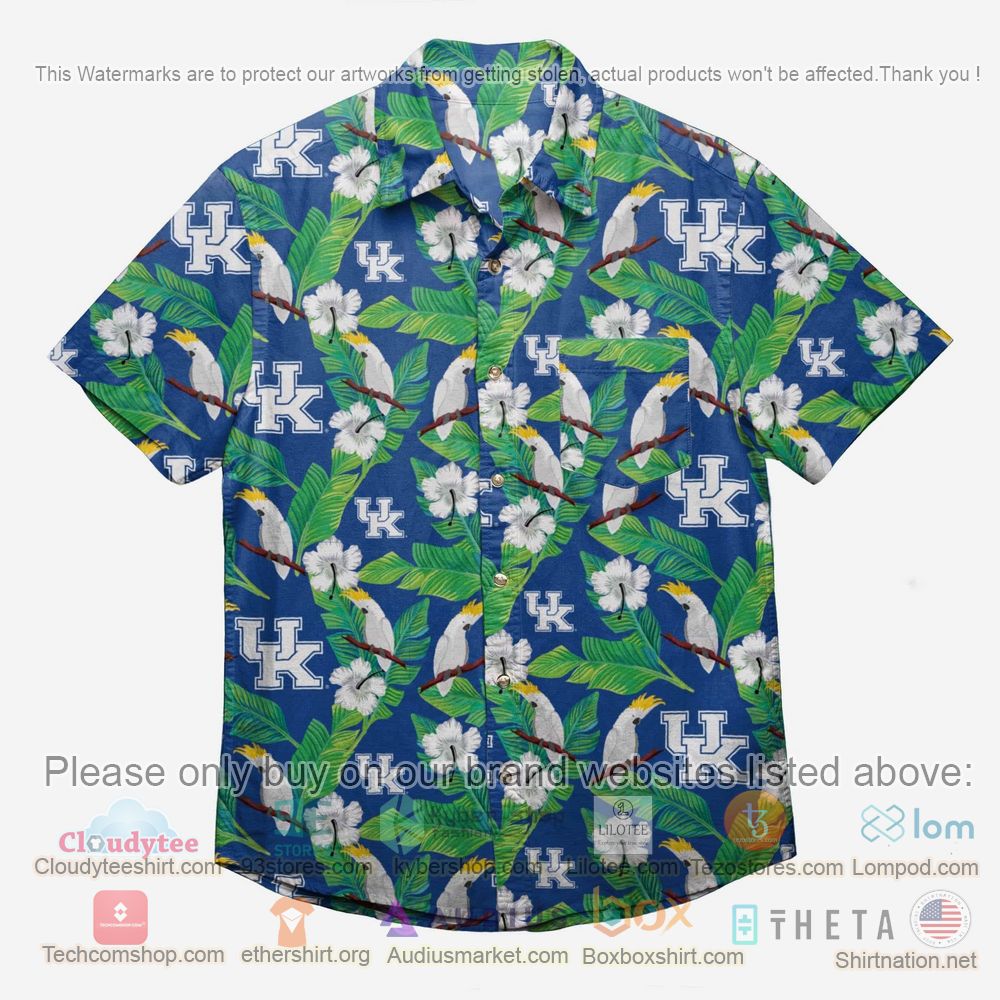 HOT Kentucky Wildcats Floral Button-Up Hawaii Shirt 1