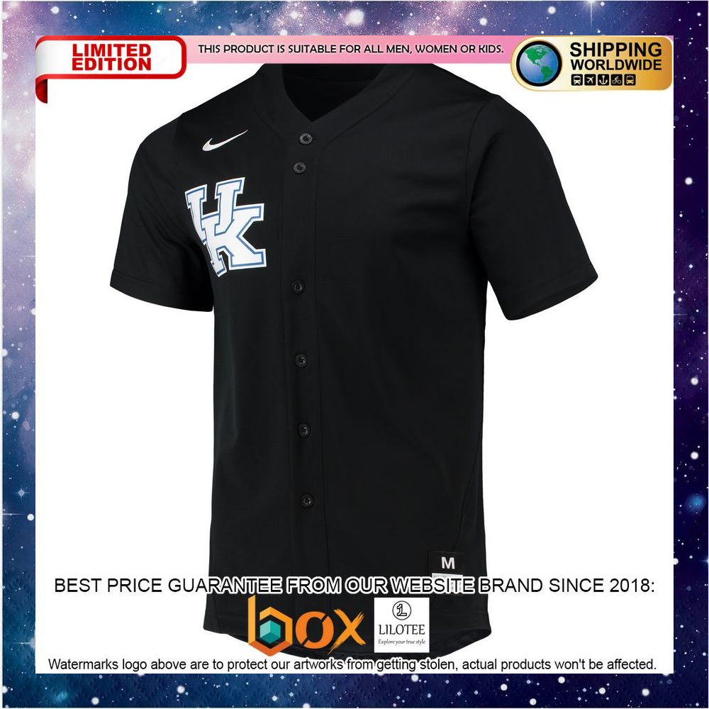 NEW Kentucky Wildcats Replica Black Baseball Jersey 2