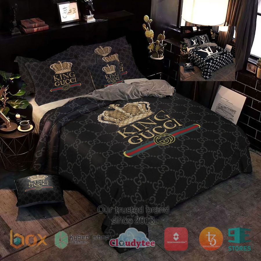 King Gucci Black Bedding Set 1