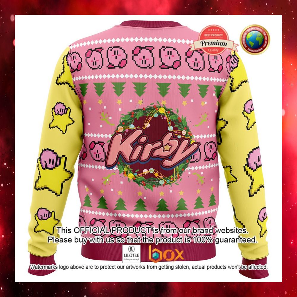 HOT Kirby Pink Yellow Sweater 4