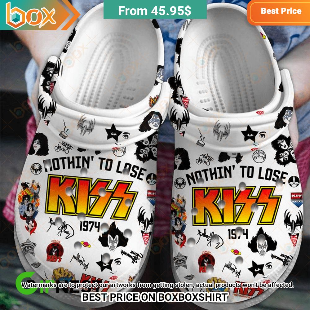 Kiss Band 1974 Nothin' To Lose Crocs Clog Shoes 9