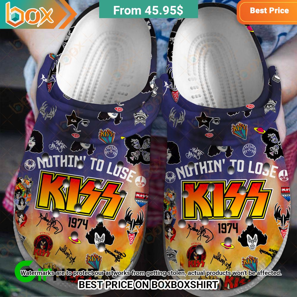 Kiss Band 1974 Nothin' To Lose Crocs Clog Shoes 3
