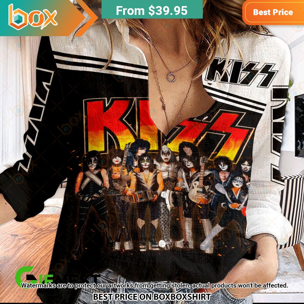 Kiss Band 50 Years 1973 2023 Women Casual Shirt 5