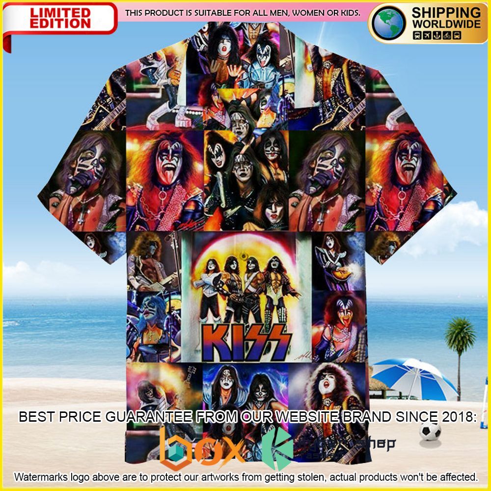 NEW Kiss Band 3D Hawaii Shirt 1