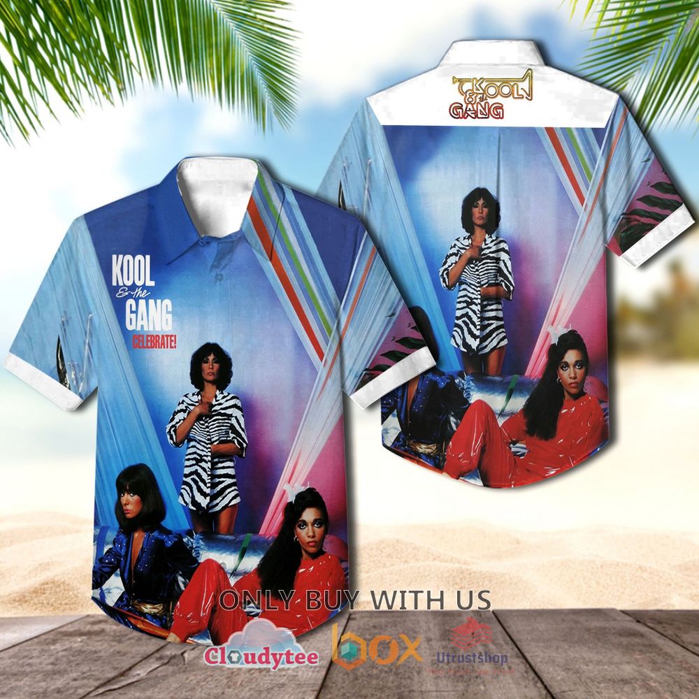 Kool and the Gang Celebrate 1980 Casual Hawaiian Shirt 1