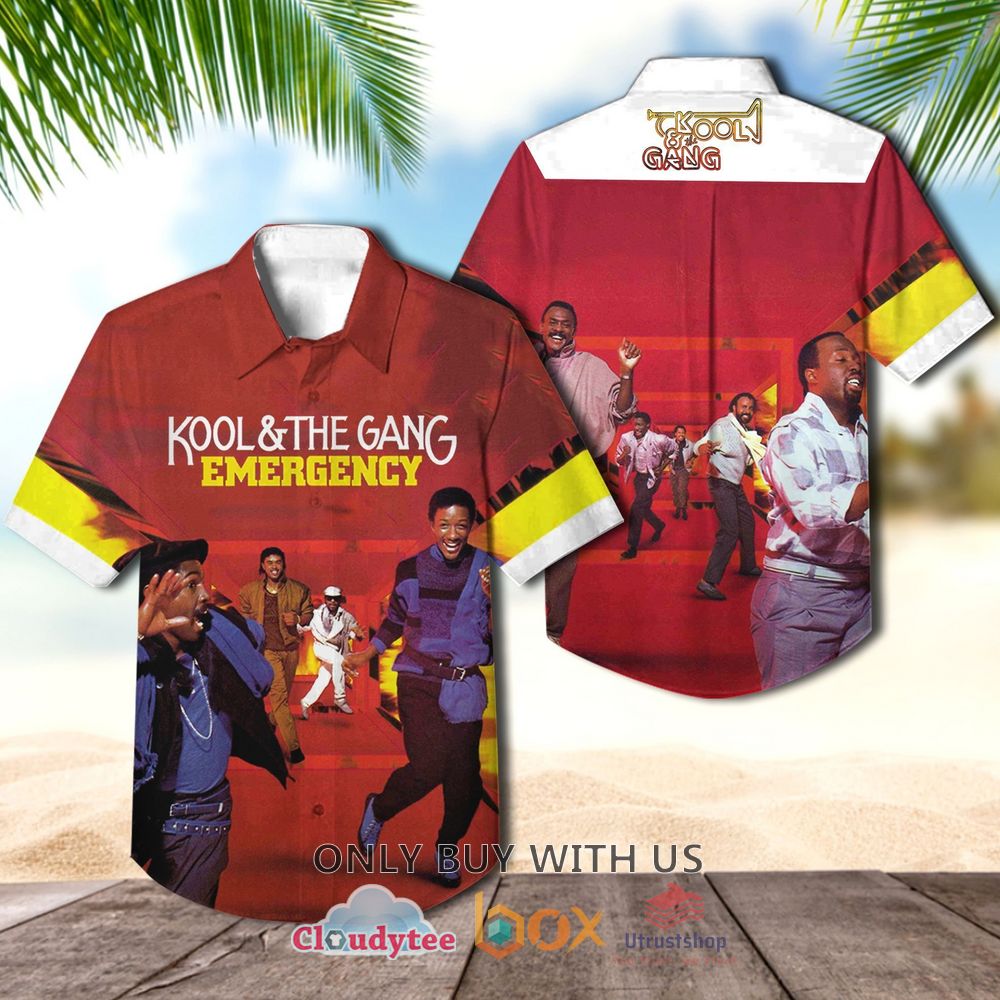 Kool and the Gang Emergency 1984 Casual Hawaiian Shirt 1