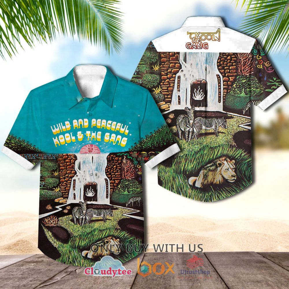 Kool and the Gang Wild and Peaceful Casual Hawaiian Shirt 1