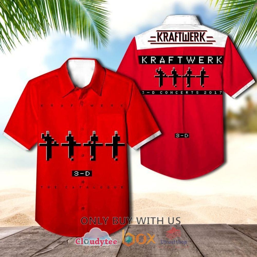 Kraftwerk 3D The Catalogue Albums Hawaiian Shirt 1