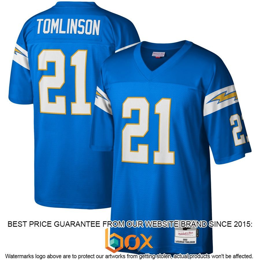 NEW LaDainian Tomlinson Los Angeles Chargers Mitchell & Ness Legacy Replica Powder Blue Football Jersey 11