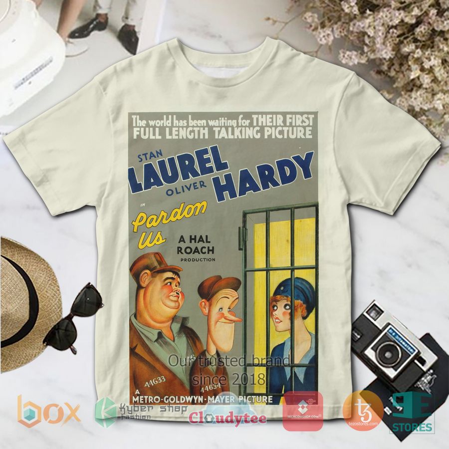 Laurel and Hardy Pardon Us 3D Shirt 1
