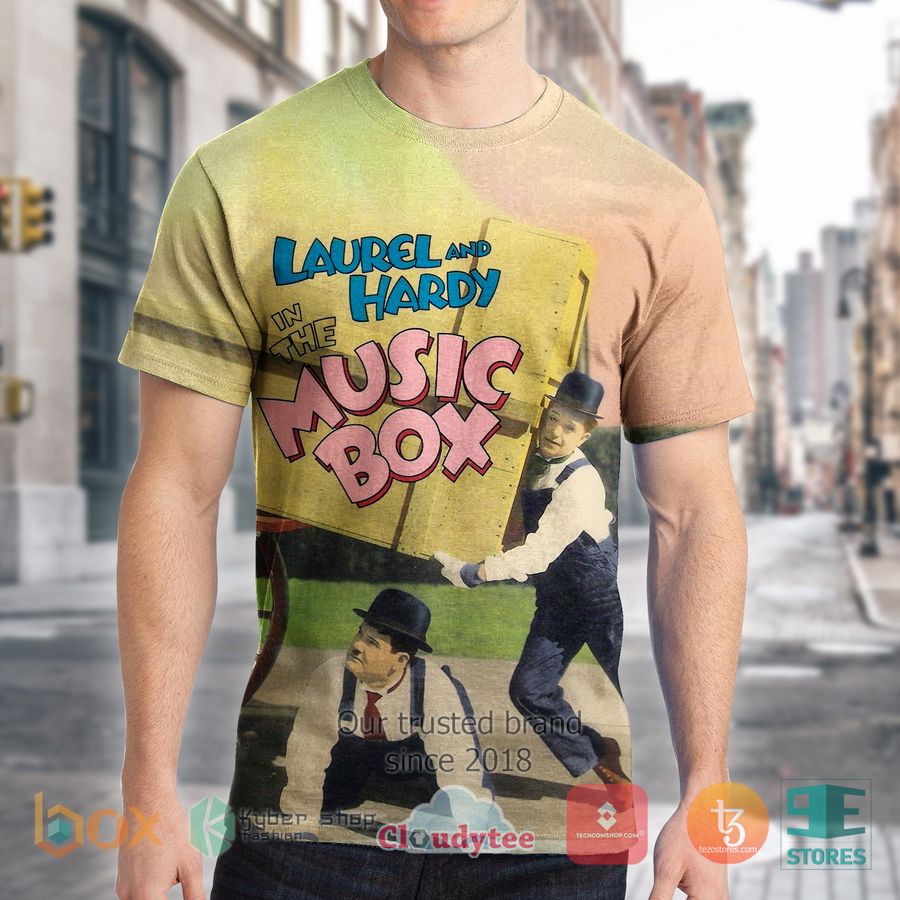 Laurel and Hardy The Music Box 3D Shirt 2