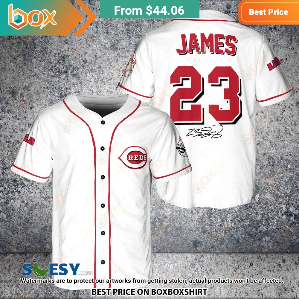 LeBron James Cincinnati Reds Baseball Jersey 3