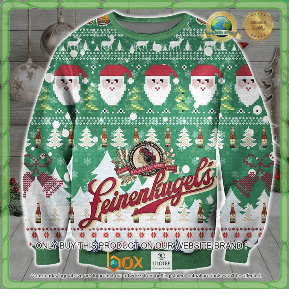 HOT Leinenkugels Santa Christmas Sweater 4