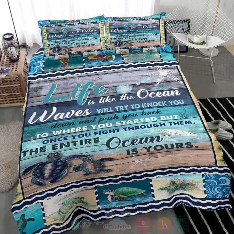 Life is like the Ocean Bedding Set 6