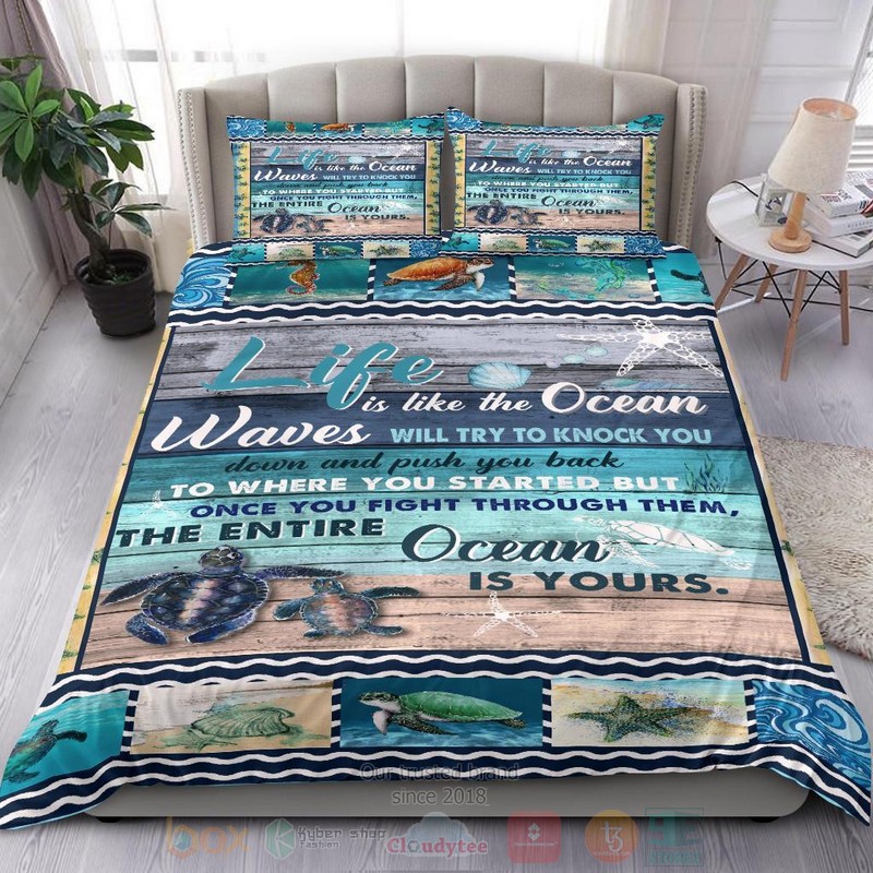 Life is like the Ocean Bedding Set 1