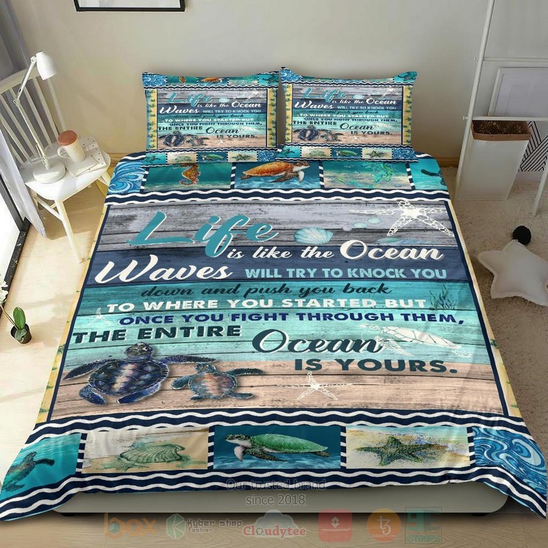 Life is like the Ocean Bedding Set 5