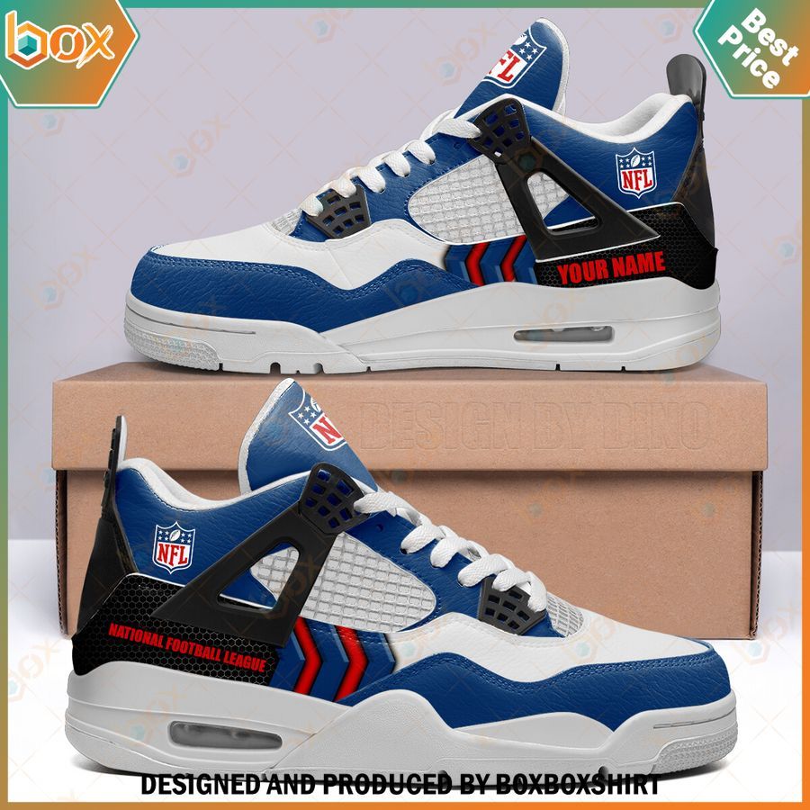 Logo NFL Personalized Air Jordan 4 Sneakers 1