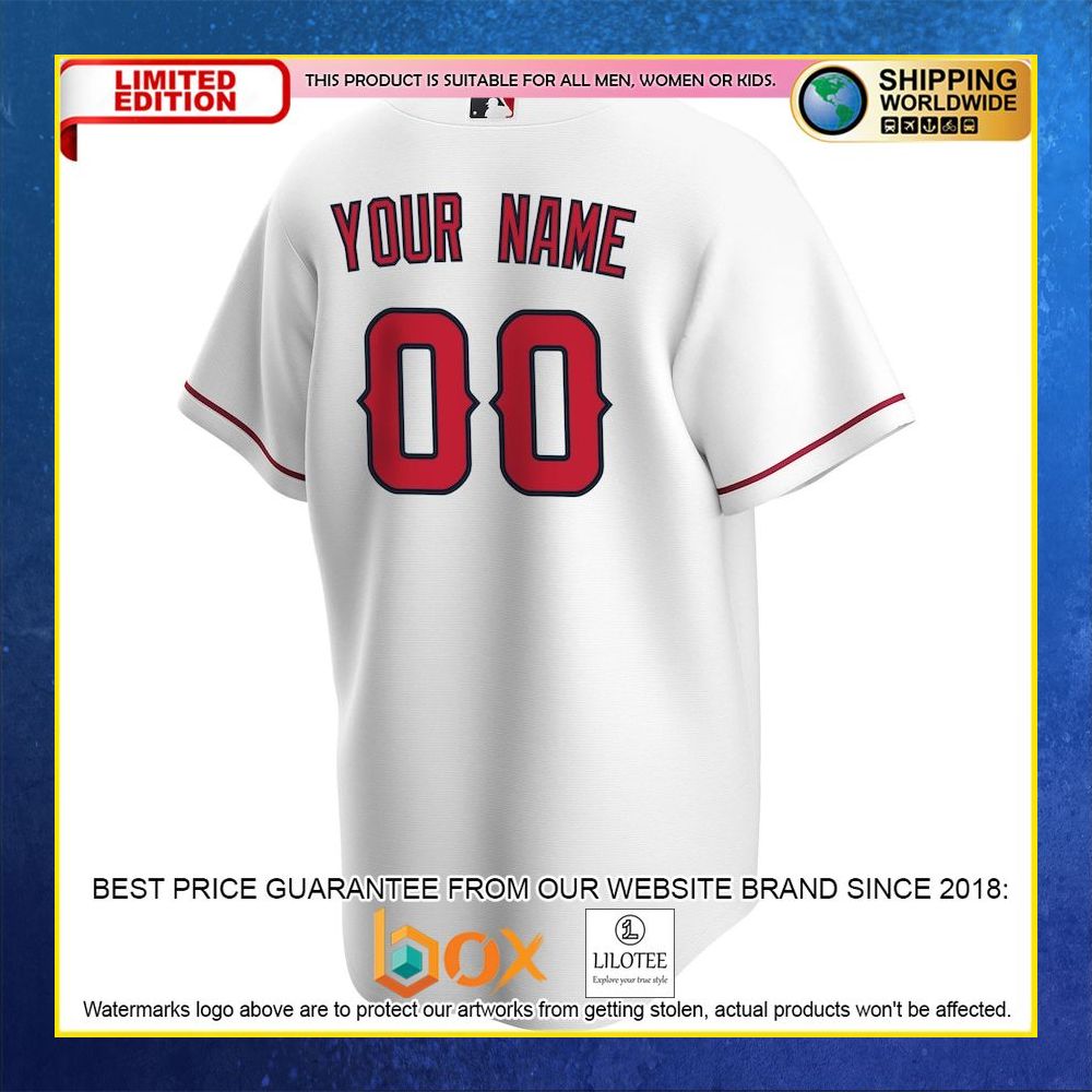 HOT Los Angeles Angels Team Custom Name Number White Baseball Jersey Shirt 6