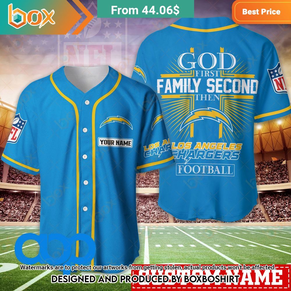 los angeles chargers nfl personalized baseball jersey 1 314