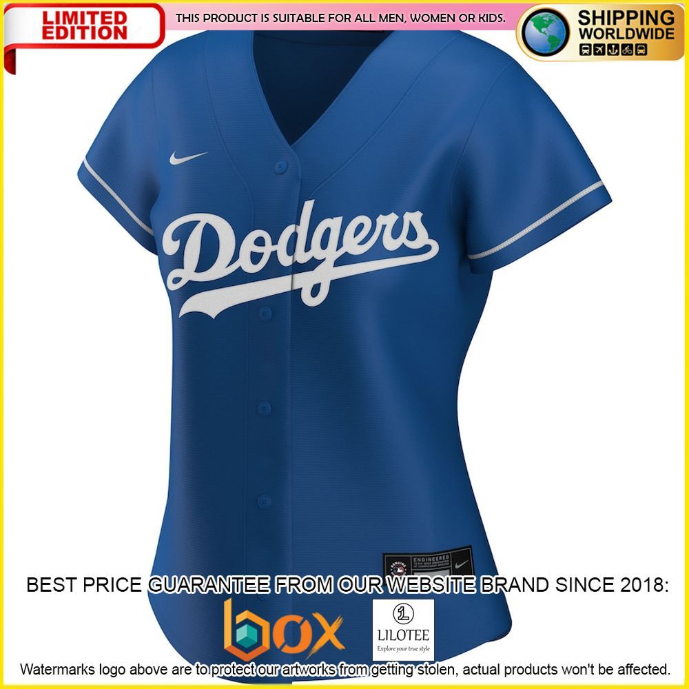 HOT Los Angeles Dodgers Women's Custom Name Number Royal Baseball Jersey Shirt 2