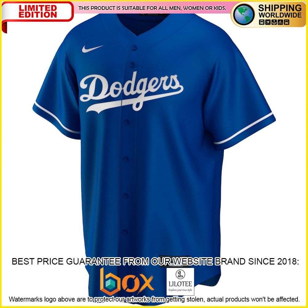 HOT Los Angeles Dodgers Custom Name Number Royal Baseball Jersey Shirt 2