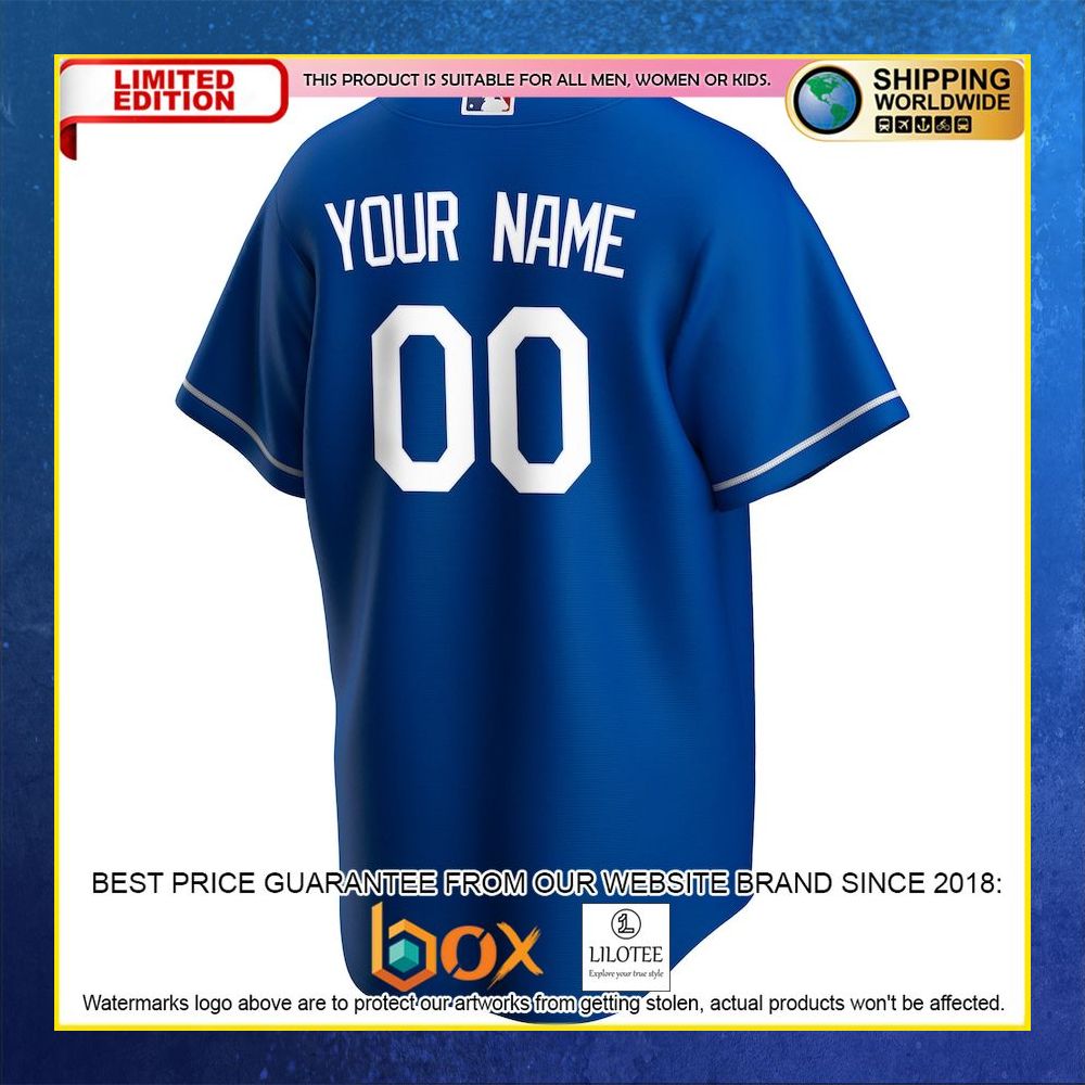 HOT Los Angeles Dodgers Custom Name Number Royal Baseball Jersey Shirt 6