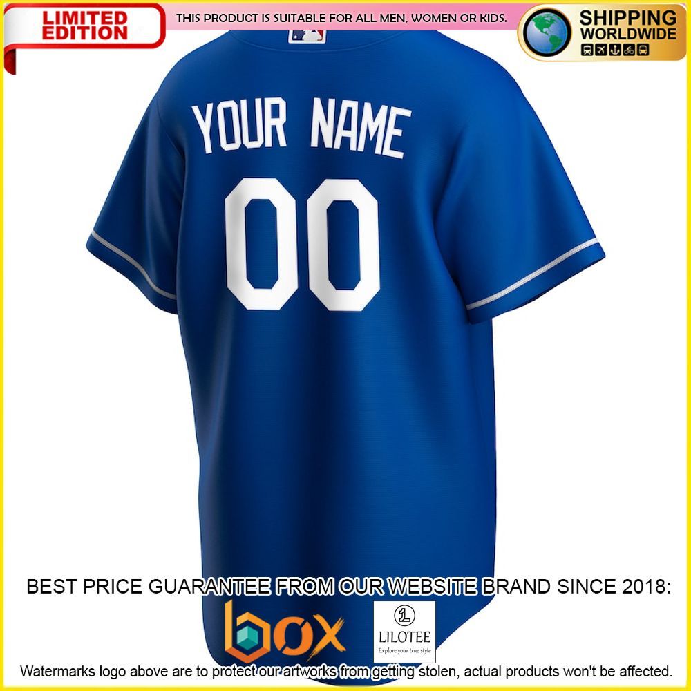 HOT Los Angeles Dodgers Custom Name Number Royal Baseball Jersey Shirt 3