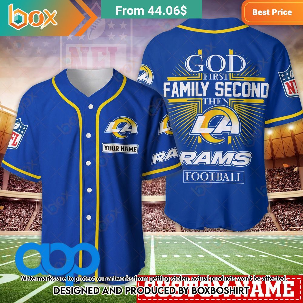 los angeles rams nfl personalized baseball jersey 1 589