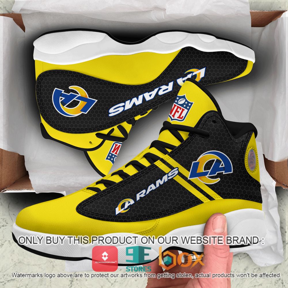 BEST Los Angeles Rams Team Air Jordan 13 Retro Shoes 1