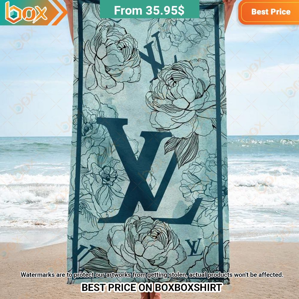 Louis Vuitton Flowers Beach Towel 1