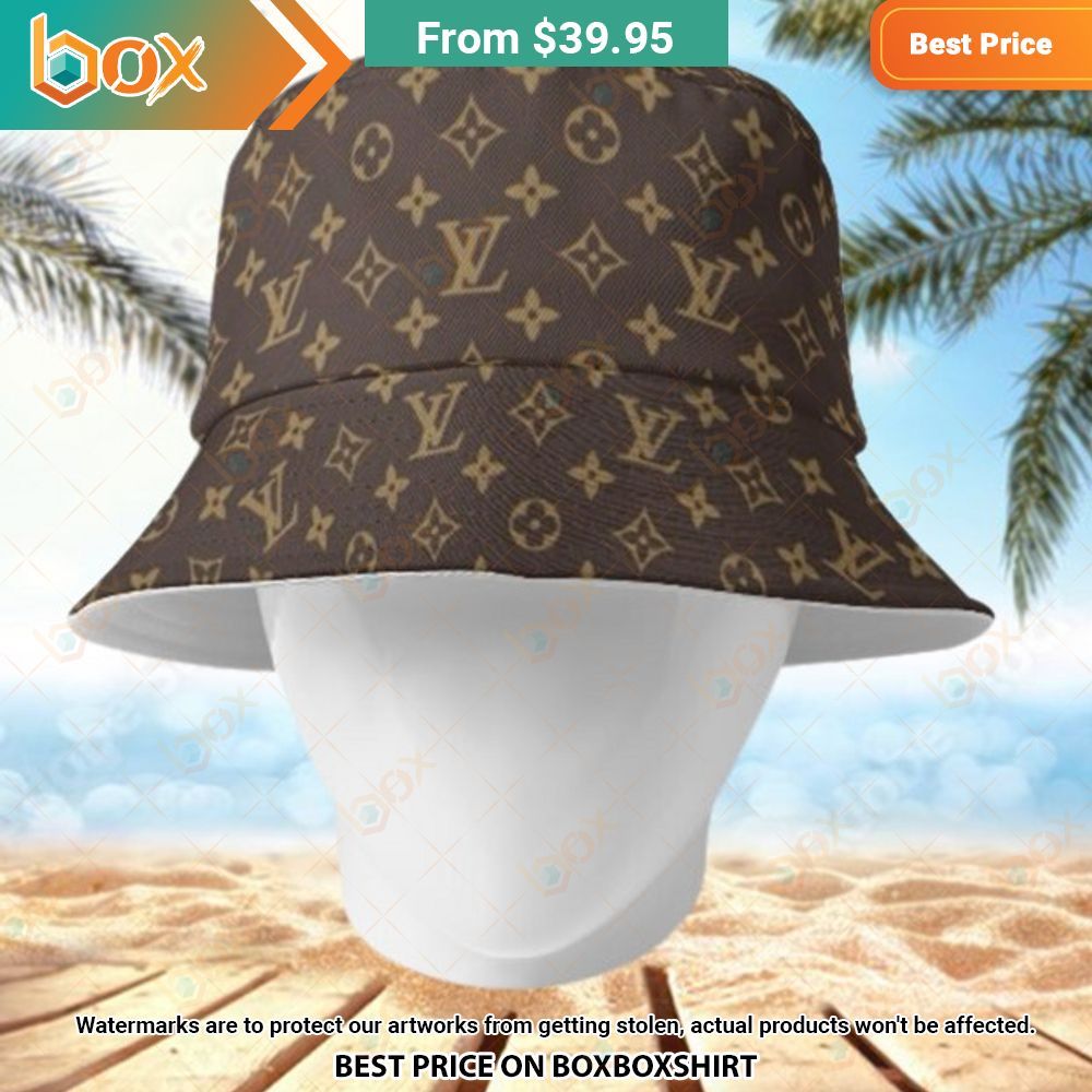 Louis Vuitton Luxury Brown Bucket Hat 1