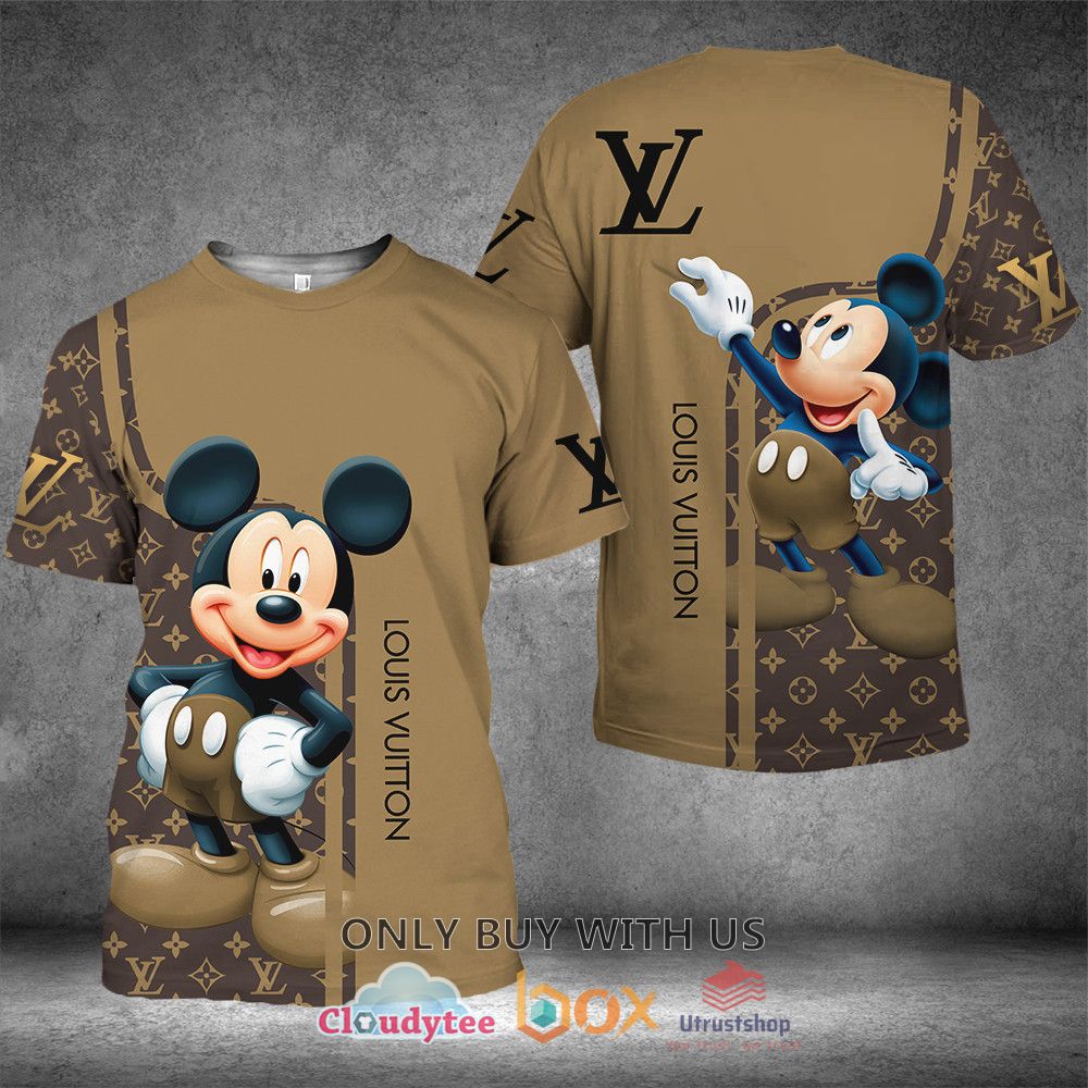 Louis Vuitton Mickey Mouse 3D T-Shirt - Express your unique style with ...