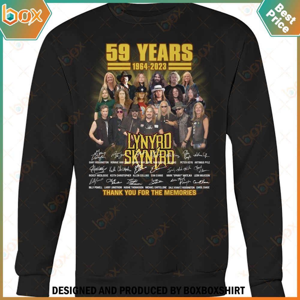 Lynyrd Skynyrd 59 Years 1964 2023 Shirt, Hoodie 7