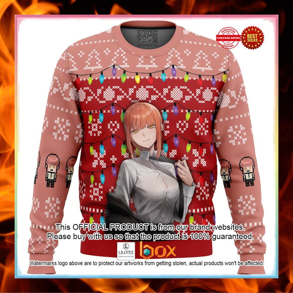 BEST Makima Chainsaw Man Christmas Sweater 4