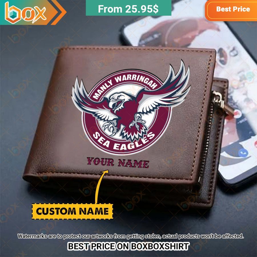 BEST Manly Warringah Sea Eagles Leather Wallet 1