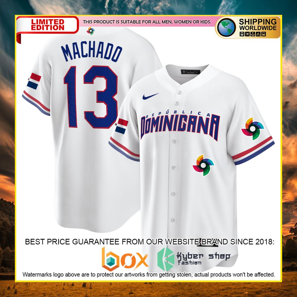 NEW Manny Machado 13 Dominicana Premium Baseball Jersey 2