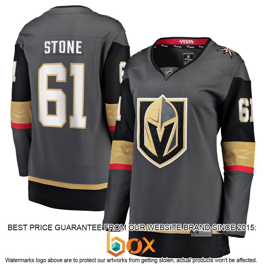 NEW Mark Stone Vegas Golden Knights Women's Player Black Hockey Jersey 1