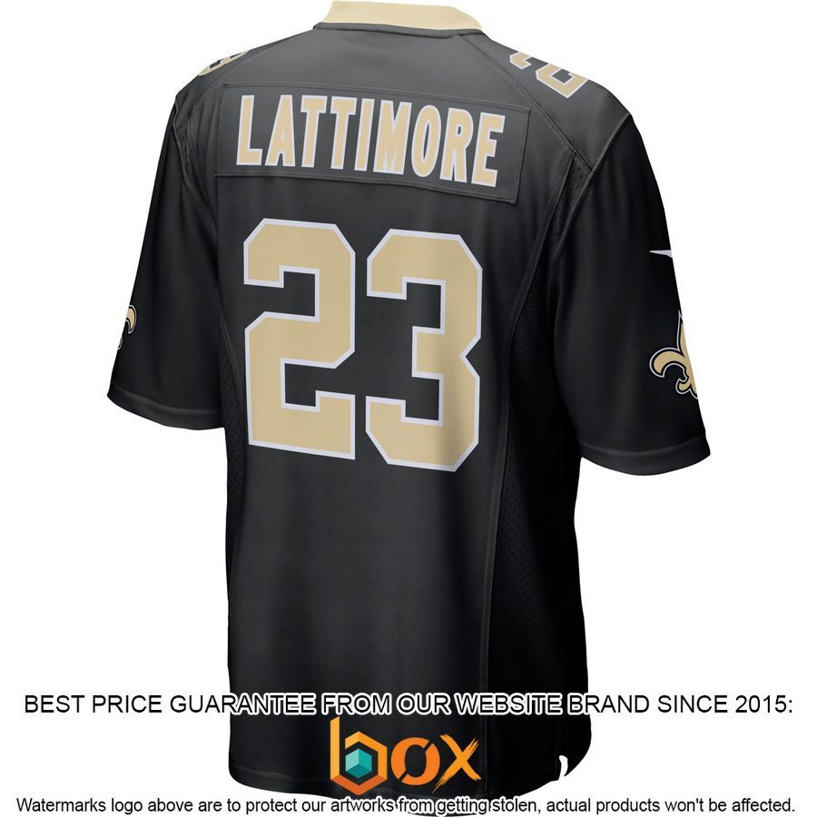 NEW Marshon Lattimore New Orleans Saints Black Football Jersey 3