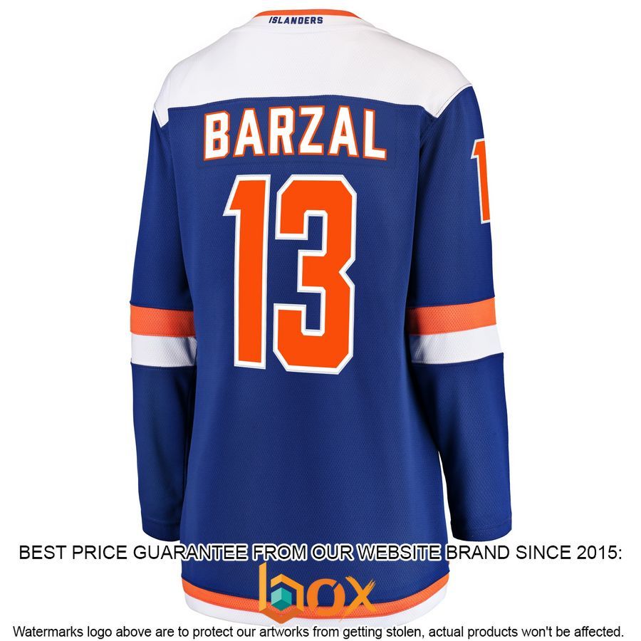 NEW Mathew Barzal New York Islanders Women's Alternate Blue Hockey Jersey 3