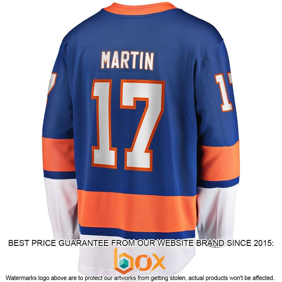 NEW Matt Martin New York Islanders Home Player Royal Hockey Jersey 3