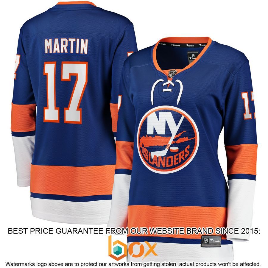 NEW Matt Martin New York Islanders Women's Home Team Player Royal Hockey Jersey 4