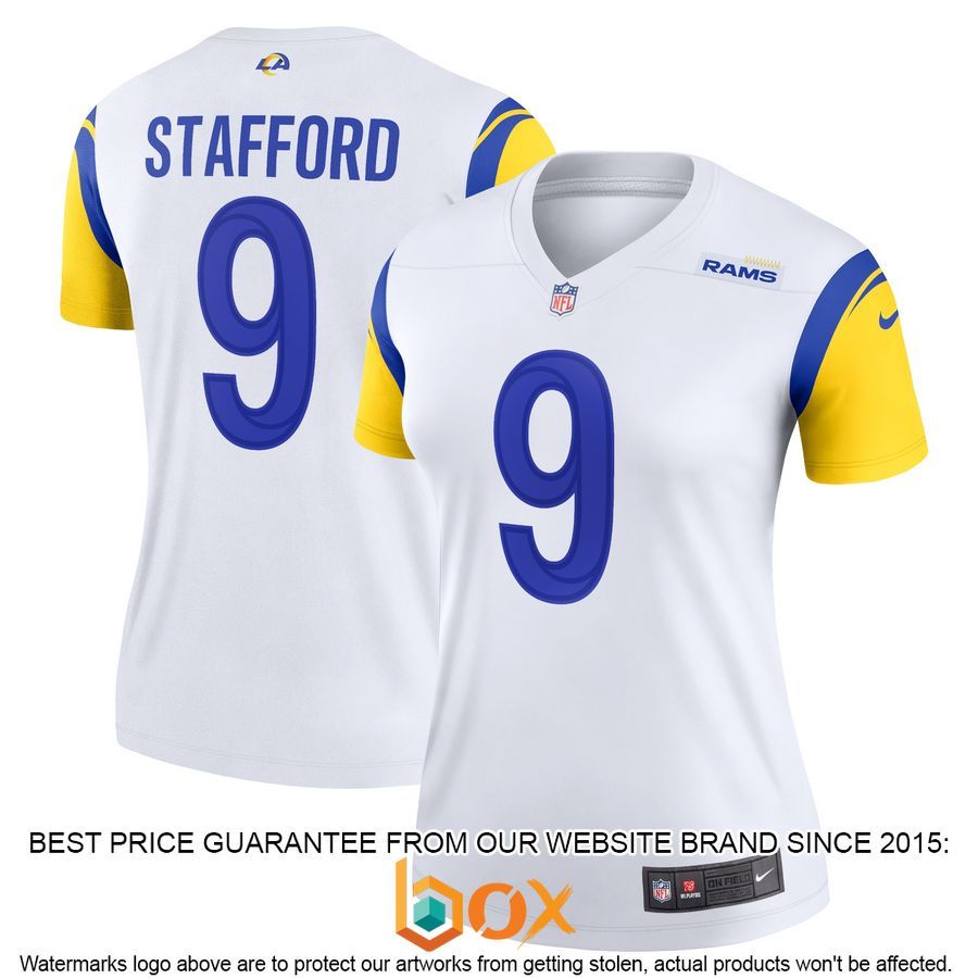 NEW Matthew Stafford Los Angeles Rams Women's Legend White Football Jersey 16