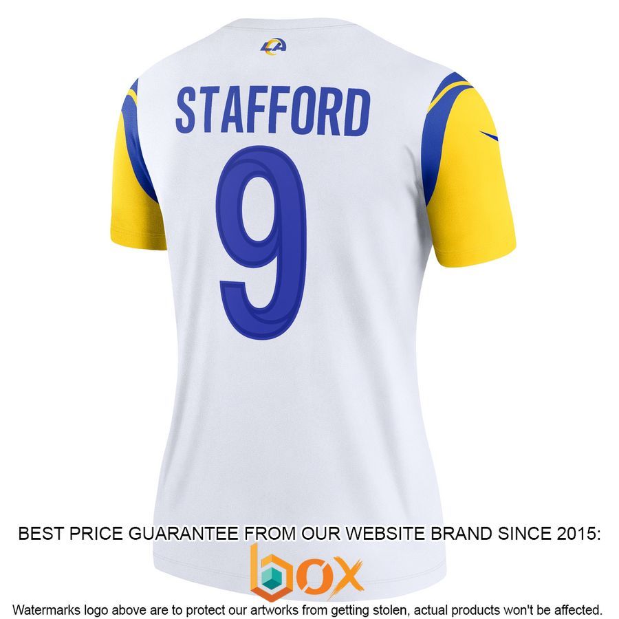 NEW Matthew Stafford Los Angeles Rams Women's Legend White Football Jersey 10