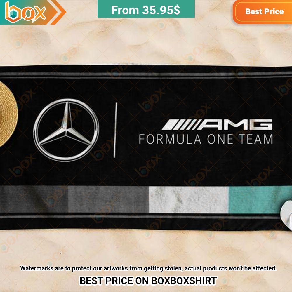 Mercedes-Benz Formula One Team Beach Towel 3