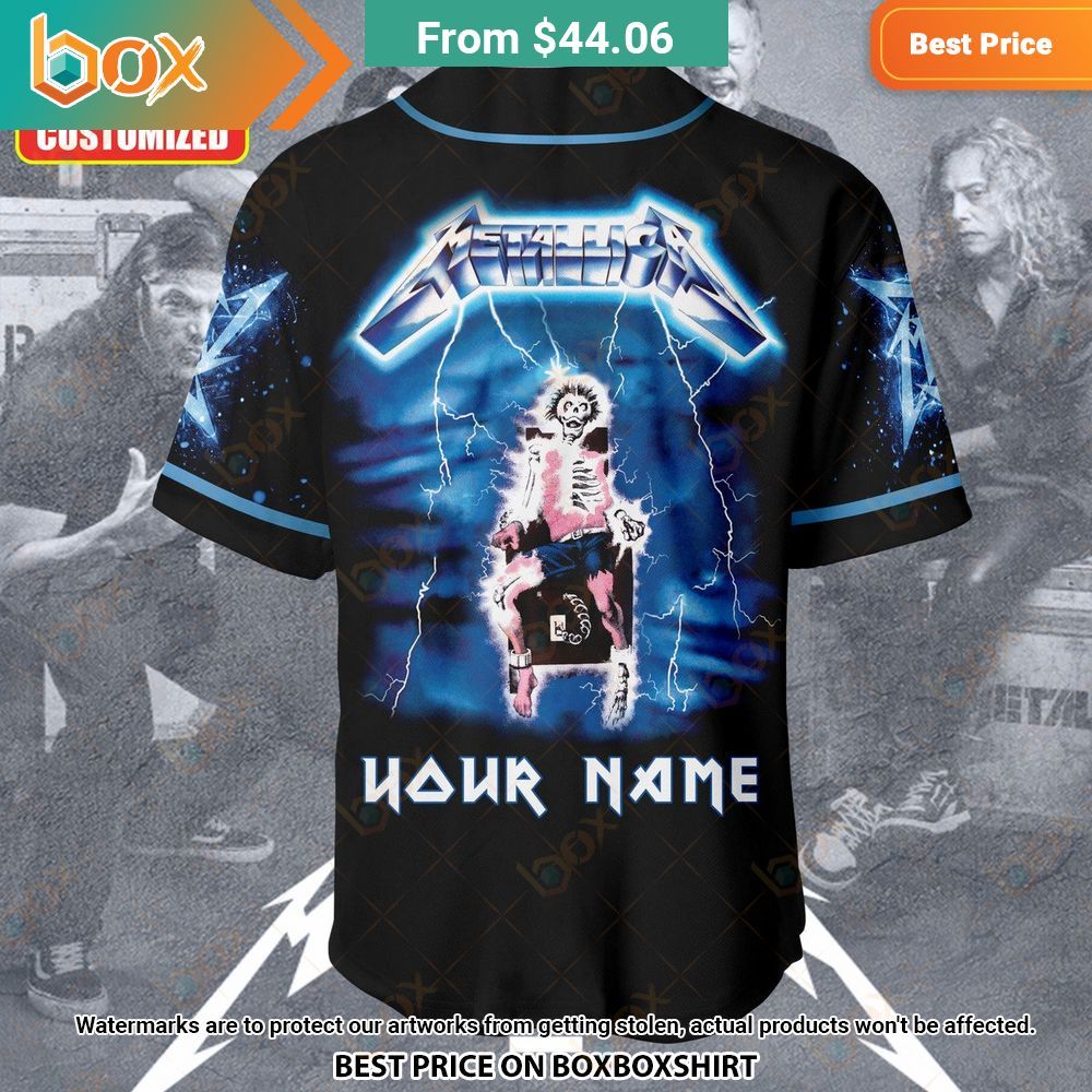 Metallica Ride the Lightning Custom Baseball Jersey 5