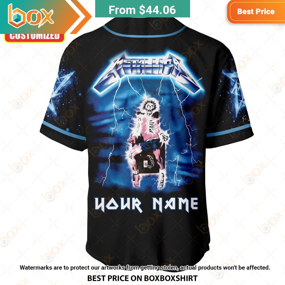 Metallica Ride the Lightning Custom Baseball Jersey 6