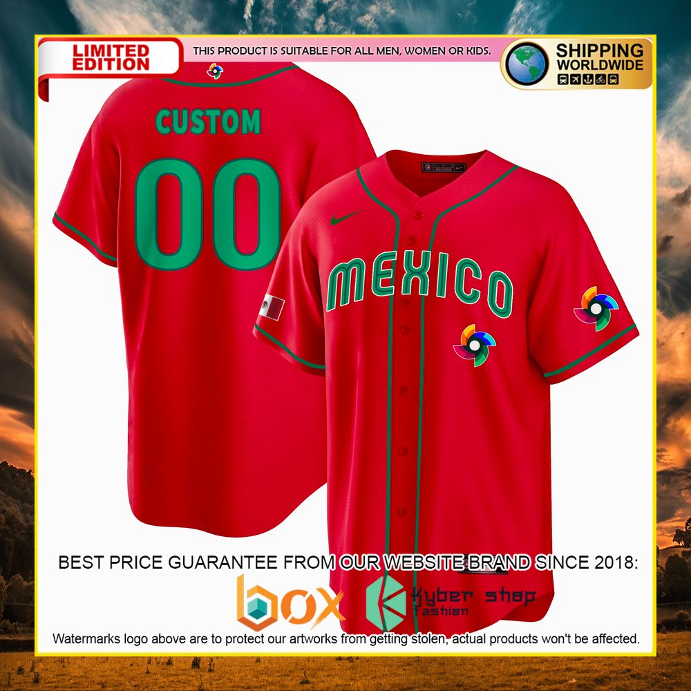 NEW Mexico Personalized Premium Baseball Jersey 7