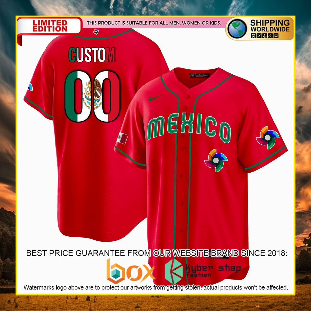 NEW Mexico Personalized Premium Baseball Jersey 8